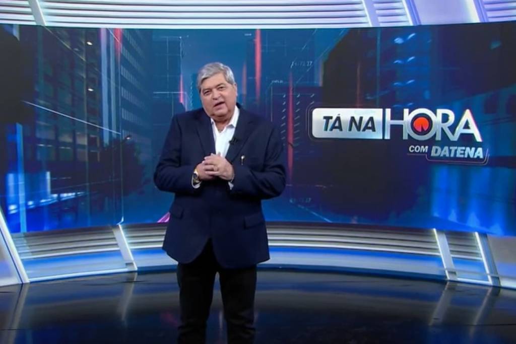 O apresentador José Luiz Datena no programa