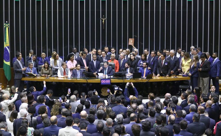 Sessão Preparatória. Presidente da Câmara dos Deputados, Hugo Motta (REPUBLICANOS - PB)
