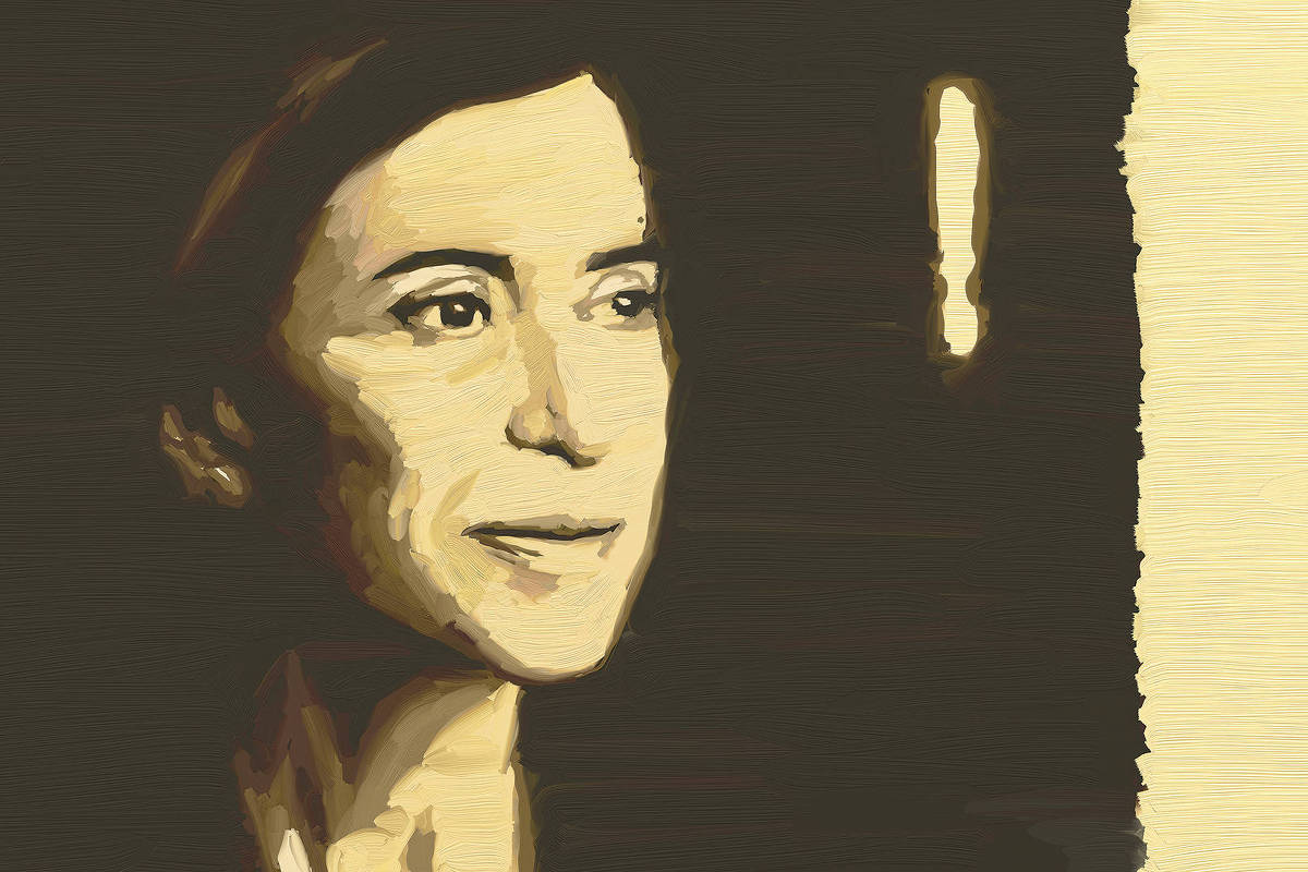 A ilustração de Adams Carvalho, publicada na Folha de São Paulo no dia 02 de Fevereiro de 2025, mostra o desenho da atriz Fernanda Torres em cena do filme