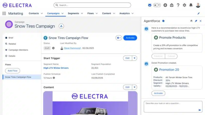 Criação de campanha