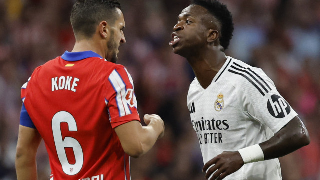 Vinícius Jr. e Koke batem boca em Atlético x Real: 